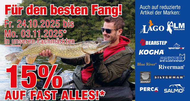 15% auf fast ALLES!